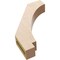 Ekena Millwork 3-inch W x 14-inch D x 18-inch H Imperial Rough Cedar Woodgrain TimberThane Knee Brace, Primed BRCUR03X14X18IMPRCPR - alternate 6